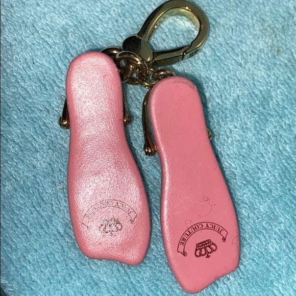 Juicy Couture Jewelry Juicy Couture Scuba Pink Flippers Charm Rare